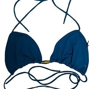 NWT Rachel Pally Ibiza String Bikini Top Size Small Mineral Triangle Halter